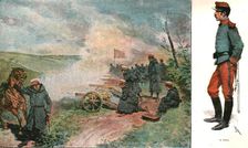 'The Manoeuvres of the Japanese Army before His Majesty the Mikado; The Manoeuvres at Handa 1891. Creator: Unknown