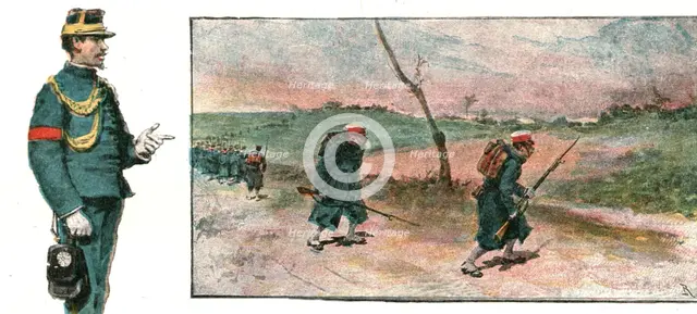''The Manoeuvres of the Japanese Army before His Majesty the Mikado; The Manoeuvres at Handa', 1891. Creator: Unknown.