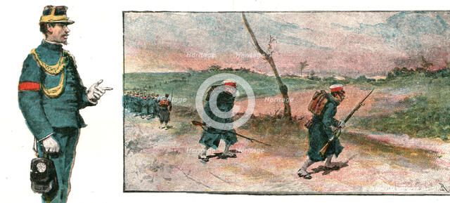 ''The Manoeuvres of the Japanese Army before His Majesty the Mikado; The Manoeuvres at Handa', 1891. Creator: Unknown.