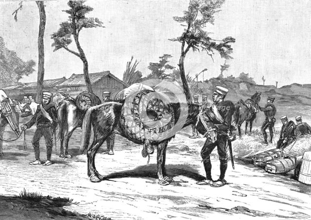 'The Manoeuvres of the Japanese Army before His Majesty the Mikado; The Commissariat Depart..., 1891 Creator: Unknown.