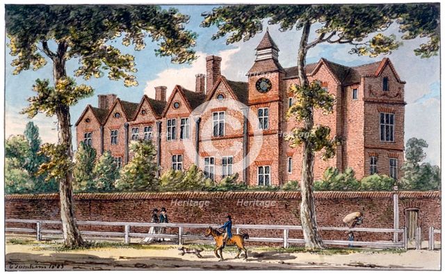 The Manor House, High Street, Marylebone, London, 1803.         Artist: Charles Tomkins