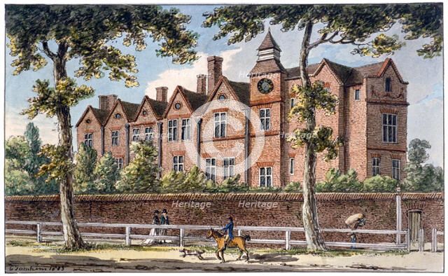 The Manor House, High Street, Marylebone, London, 1803.         Artist: Charles Tomkins