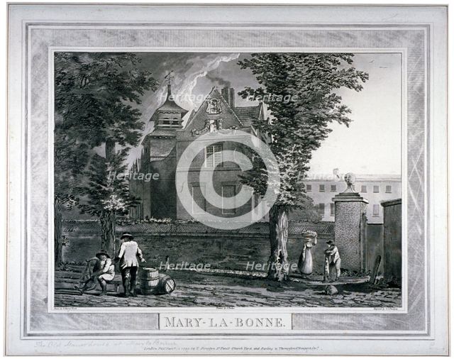 The Manor House in Marylebone, London, 1791. Artist: George Isham Parkyns