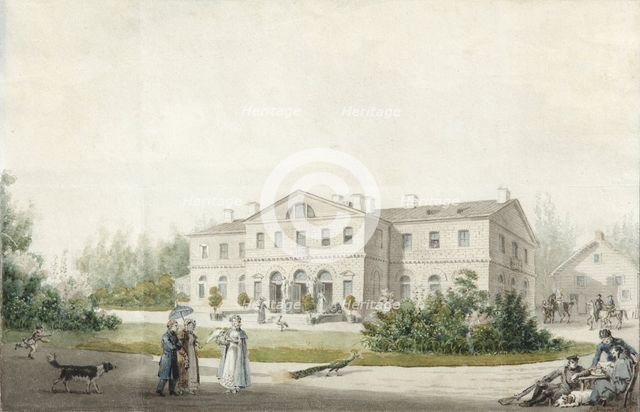 The manor house Priyutino, 1830. Artist: Ivanov, Ivan Alexeyevich (1779-1848)