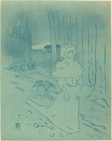 The Manor Lady or the Omen (La chatelaine ou le tocsin), 1895. Creator: Henri de Toulouse-Lautrec