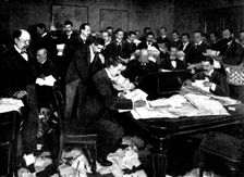 The Manager's Office, National Bank of Scotland, 1898. Creator: Reinhold Thiele