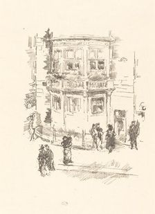The Manager's Window, Gaiety Theatre, 1896. Creator: James Abbott McNeill Whistler