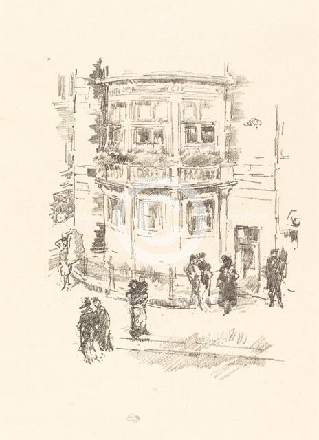 The Manager's Window, Gaiety Theatre, 1896. Creator: James Abbott McNeill Whistler.
