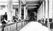 The Manchester and Liverpool District Bank: the front counter, 1909. Creator: Unknown