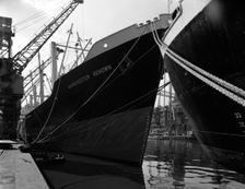 The Manchester Renown in dock on the Manchester Ship Canal, 1964. Creator: Michael Walters