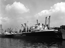 The Manchester Renown in dock on the Manchester Ship Canal, 1964. Artist: Michael Walters