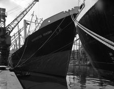 The Manchester Renown in dock on the Manchester Ship Canal, 1964. Artist: Michael Walters