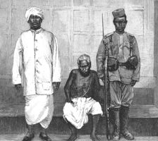 The Manipur Rebels; The Maharajah of Manipur and Tongal General 1891. Creator: Unknown
