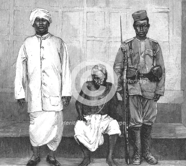 'The Manipur Rebels; The Maharajah of Manipur and Tongal General', 1891. Creator: Unknown.