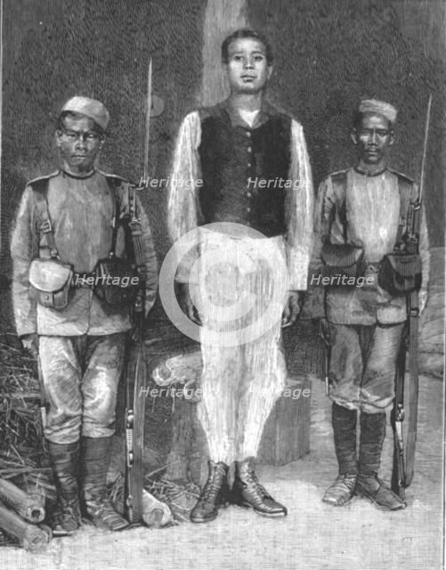 ''The Manipur Rebels; The Senaputty, hanged for Murder of English Representatives', 1891. Creator: Unknown.
