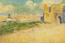 The Mansur Gate in Meknes, Morocco. Artist: Rysselberghe, Théo van (1862-1926)