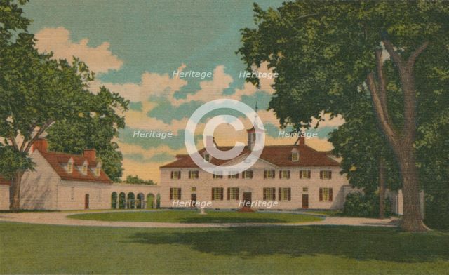 'The Mansion and Court Yard', 1946. Artist: Unknown.