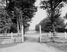 The Mansion at Mt. Vernon from west gate, c.between 1910 and 1920. Creator: Unknown