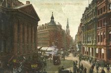 The Mansion House & Cheapside, London late 19th-early 20th century. Creator: Unknown