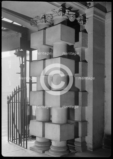The Mansion House and attached railings, High Street, Doncaster, 1942. Creator: George Bernard Wood.