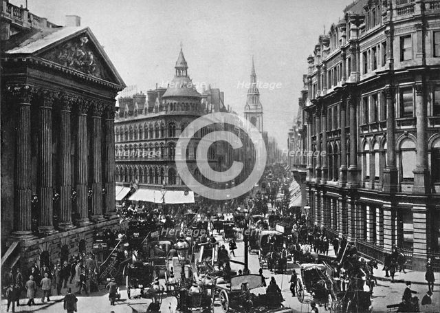 'The Mansion House and Cheapside', c1896. Artist: Frith & Co.