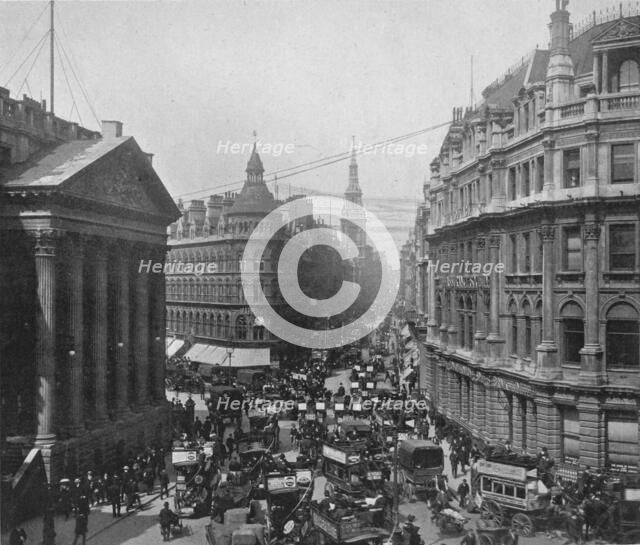 The Mansion House and Cheapside, City of London, c1890 (1911). Artist: Photochrom Co Ltd of London.