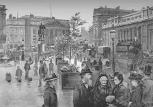 The Mansion House and the Bank of England 1891. Creator: William Luker