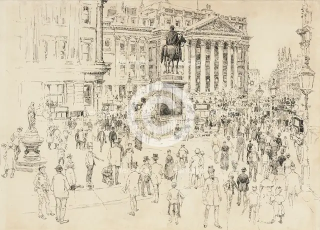 The Mansion House, Home of the Lord Mayor, 1888. Creator: Joseph Pennell.
