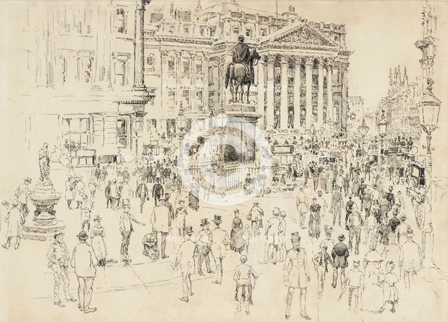 The Mansion House, Home of the Lord Mayor, 1888. Creator: Joseph Pennell.