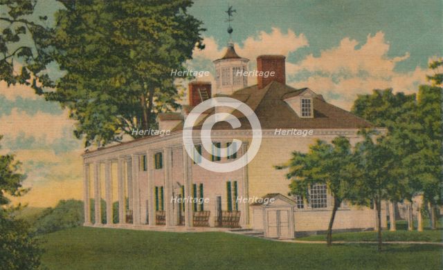 'The Mansion, overlooking the Potomac', 1946. Artist: Unknown.