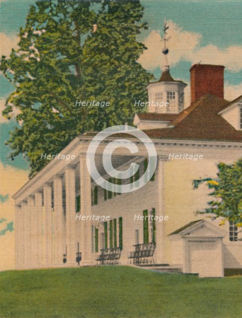 'The Mansion, river elevation', 1946. Artist: Unknown.