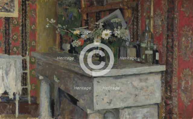 The Mantelpiece (La Cheminée), 1905. Artist: Vuillard, Édouard (1868-1940)