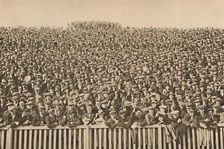 The Many-Headed Voice Which Roars Behind The Touch-Line Every Winter Saturday c1935. Creator: Unknown