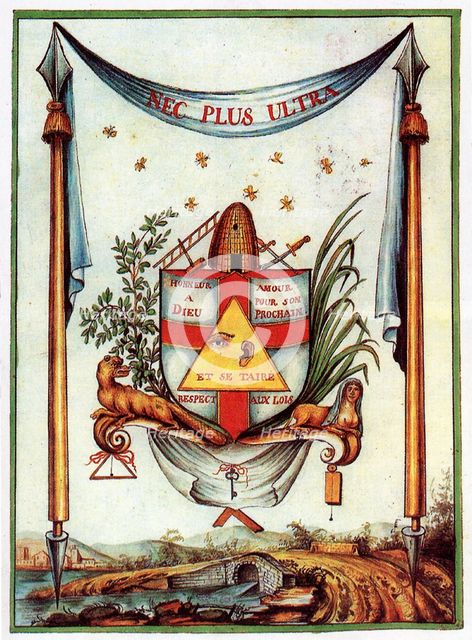 The Masonic Values, 18th century. Artist: Anonymous  
