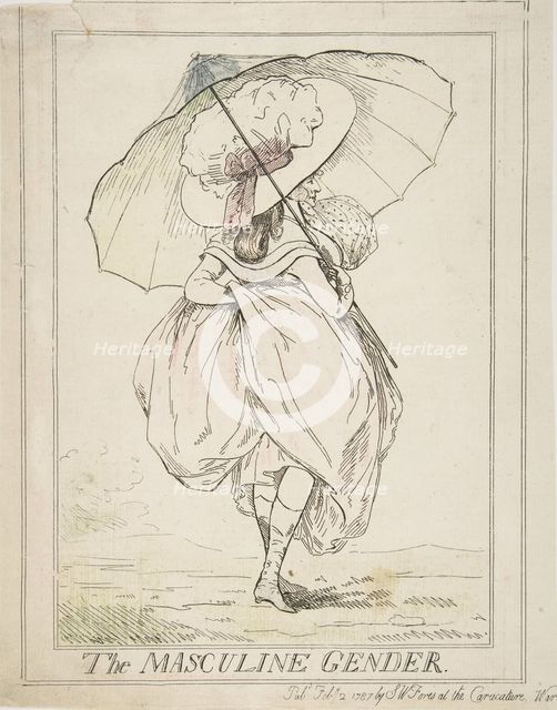 The Masculine Gender, February 2, 1787. Creator: Henry Kingsbury.