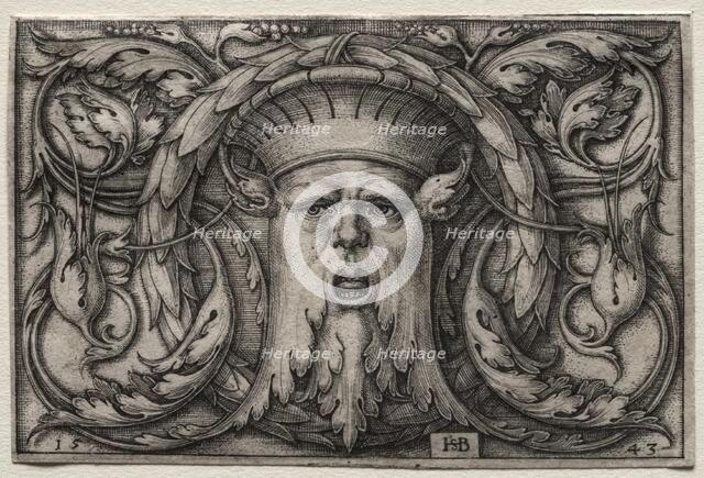 The Mask, 1543. Creator: Hans Sebald Beham (German, 1500-1550).