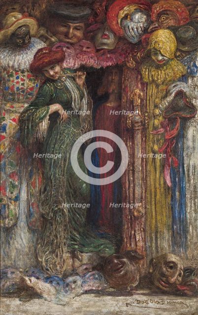The Masks (The Politics), 1905. Creator: Dall'Oca Bianca, Angelo (1858-1942).