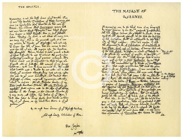 The Masque of Queens..., 2 February 1609.Artist: Ben Johnson