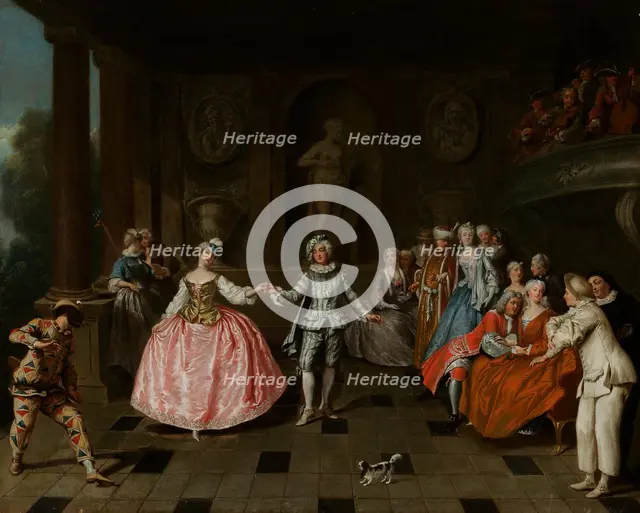 The Masquerade Ball, 1683-1757. Creator: Antoine Pesne.