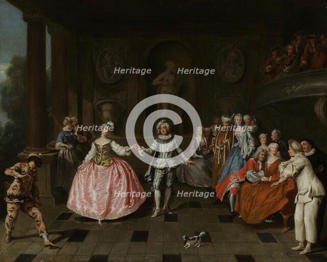 The Masquerade Ball, 1683-1757. Creator: Antoine Pesne.