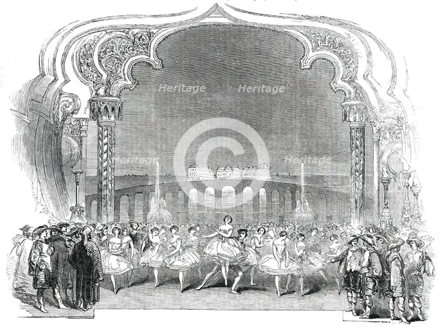 The Masquerade Scene from the New Ballet of "Les Metamorphoses", 1850. Creator: Unknown.