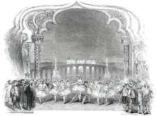 The Masquerade Scene from the New Ballet of "Les Metamorphoses", 1850. Creator: Unknown