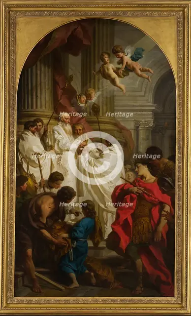 The Mass of Saint Basil, 1746. Creator: Pierre Subleyras.