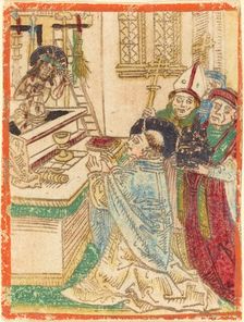 The Mass of Saint Gregory, 1480/1490. Creator: Unknown