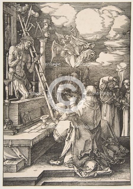 The Mass of Saint Gregory, 1511. Creator: Albrecht Durer.