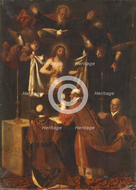 The Mass of Saint Gregory, 1650. Creator: Jerónimo Jacinto Espinosa.