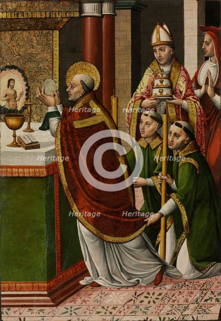 The Mass of Saint Gregory the Great. Artist: Master of Portillo (active 1520-1530)