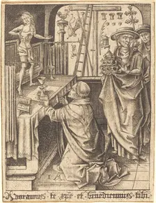 The Mass of Saint Gregory, c. 1480/1490. Creator: Israhel van Meckenem