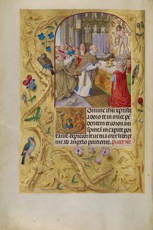 The Mass of Saint Gregory; Spinola Hours, about 1510-1520. Creator: Master of the Lubeck Bible