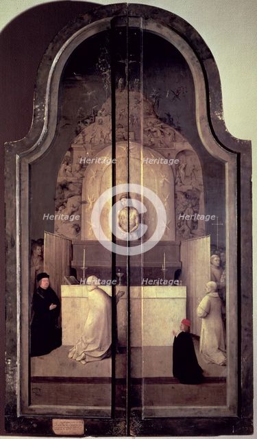 'The Mass of St. Gregory', view of the closed panel 'The Adoration of the Magi', by El Bosco.